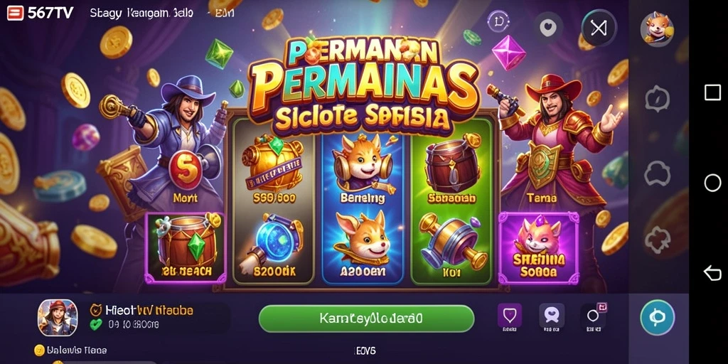 Tampilan gameplay 567TV yang penuh warna dan menarik.