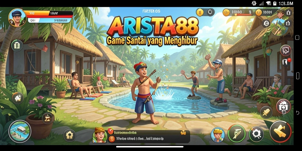 Tampilan gameplay ARISTA88 yang penuh warna dan menarik.