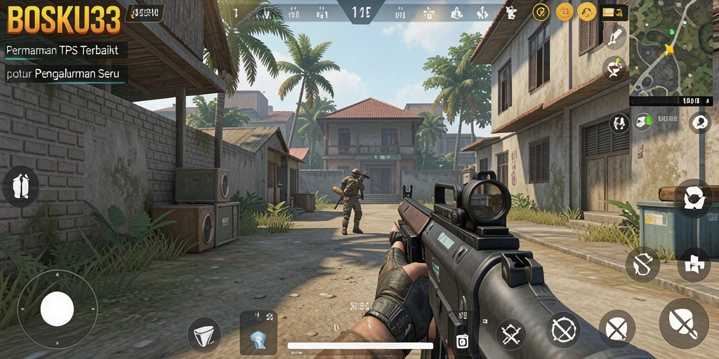Tangkapan layar gameplay BOSKU33 yang menegangkan dan penuh aksi.