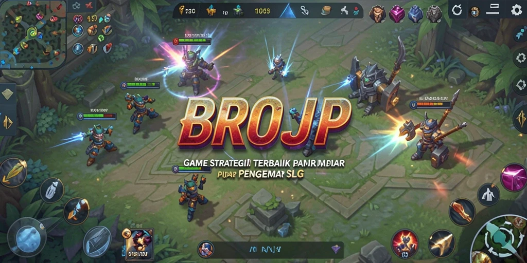 Tangkapan layar dari gameplay strategis BROJP yang seru.