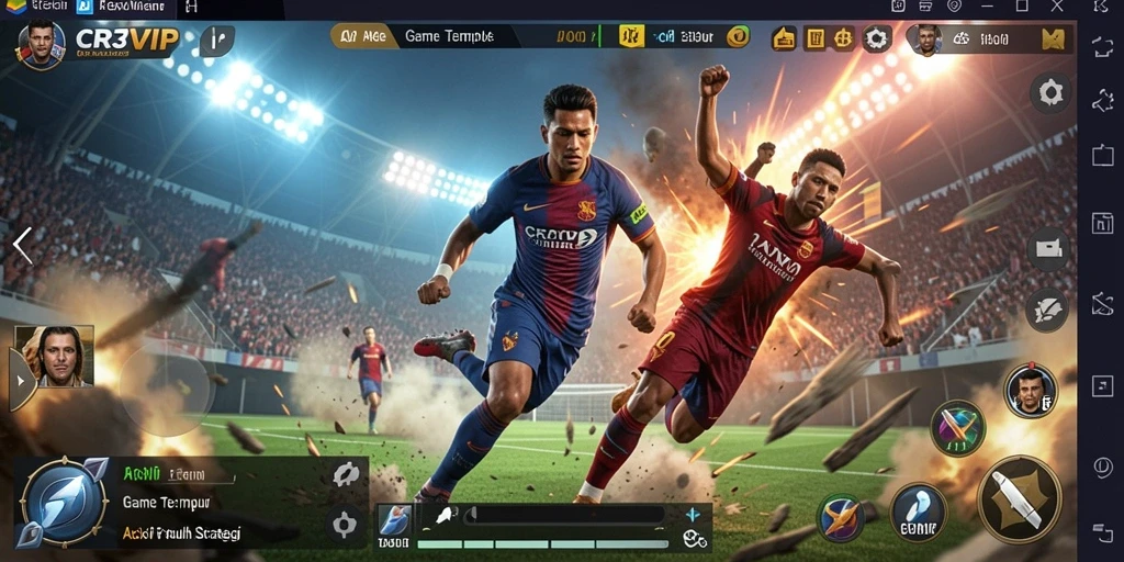 Tampilan epic dari gameplay CR7VIP yang seru dan mendebarkan.