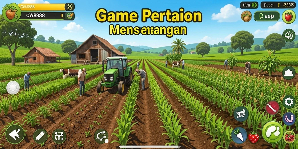 Tampilan menakjubkan dari gameplay pertanian di CW8888.