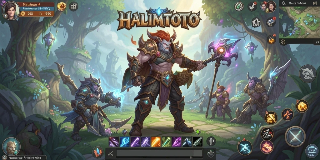 Screenshot gameplay menarik HALIMTOTO dengan pertarungan seru.