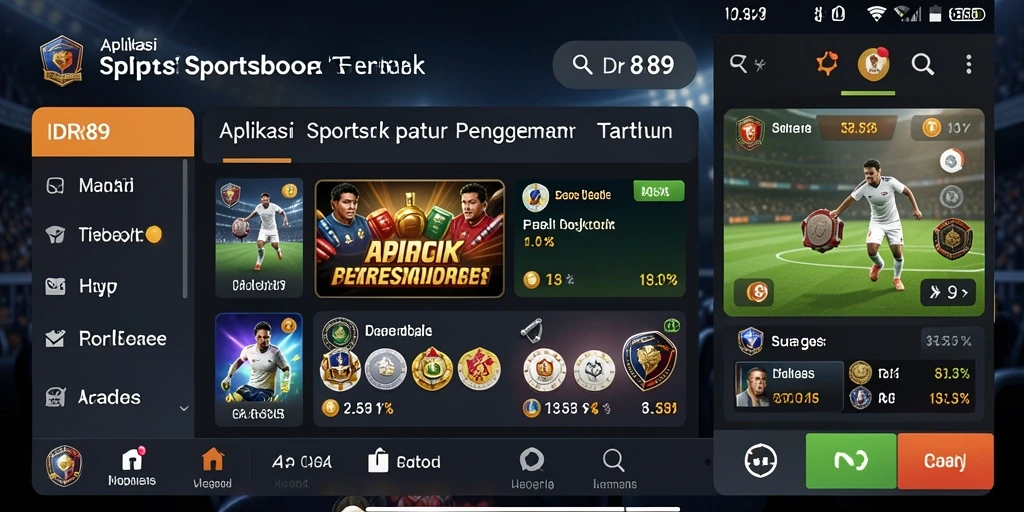 Tampilan screenshot IDR89 menampilkan fitur sportsbook yang menarik.