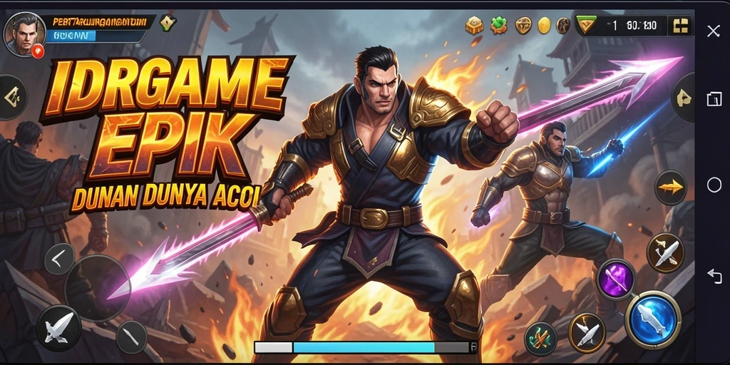 Tampilan screenshot utama IDRGAME menunjukkan aksi pertarungan yang seru.