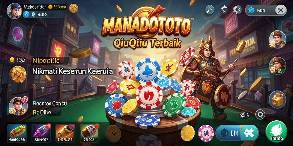 Screenshot gameplay seru di MANADOTOTO, menampilkan aksi QiuQiu.