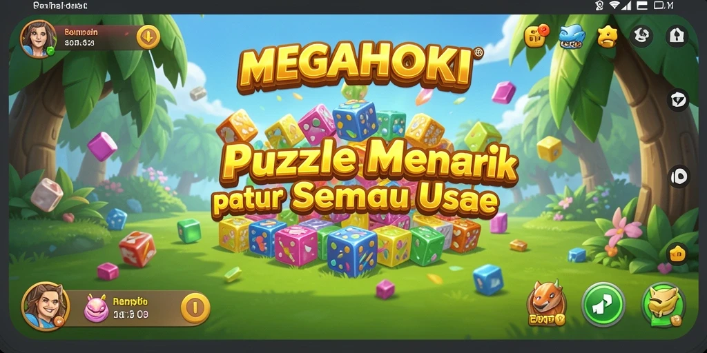 Screenshot gameplay MEGAHOKI menampilkan tantangan Puzzle yang menarik.