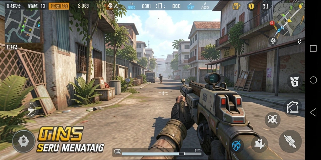 Tangkapan layar N32 menampilkan aksi seru dalam gameplay TPS.