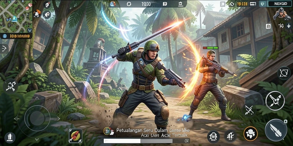 Tangkapan layar NEXGID menampilkan aksi seru dan gameplay menarik.