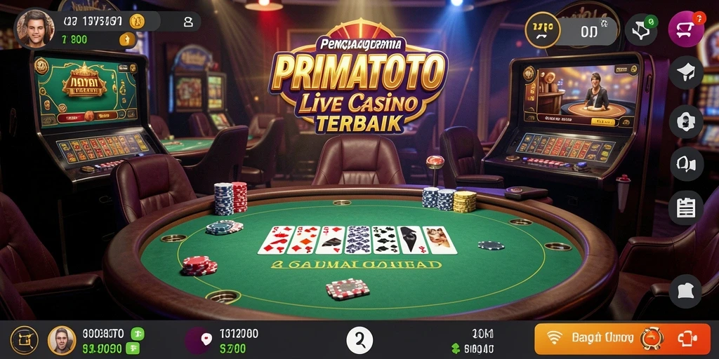 Tampilan gameplay Live Casino PRIMATOTO yang mengasyikkan dan interaktif.