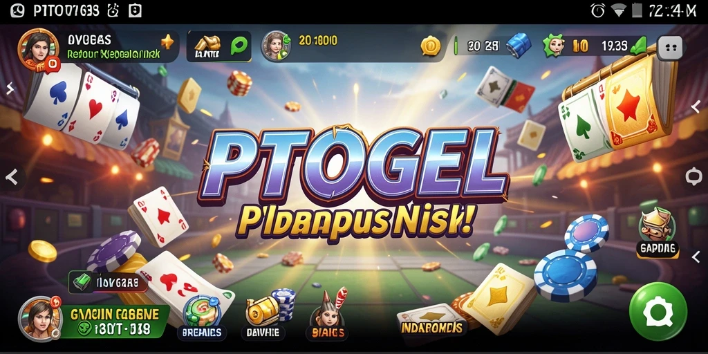 Tampilan antarmuka PTTOGEL yang sederhana dan menarik.