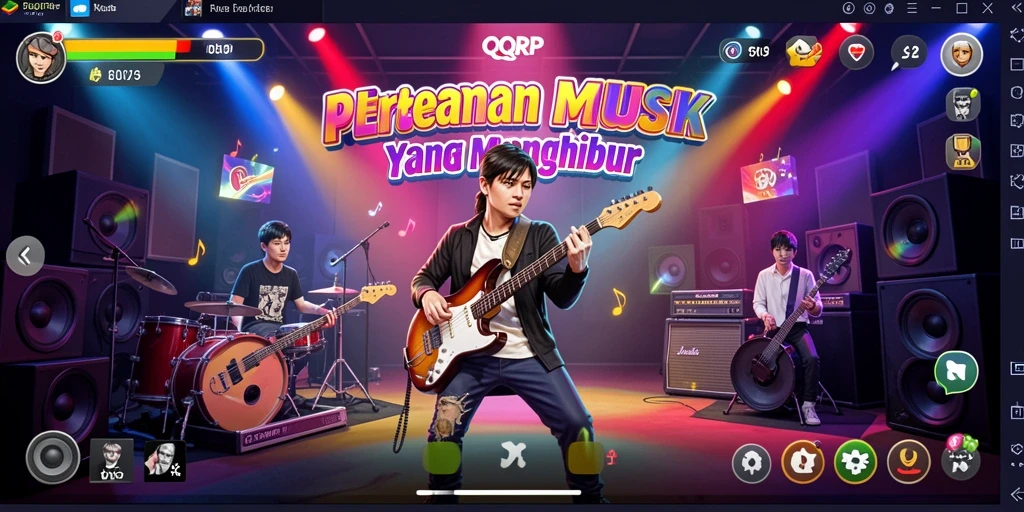 Gameplay QQRP yang menarik dan penuh warna.