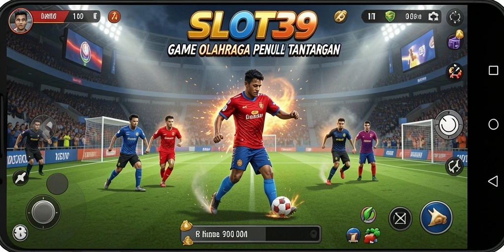 Tampilan menegangkan dari gameplay olahraga di SLOT39.