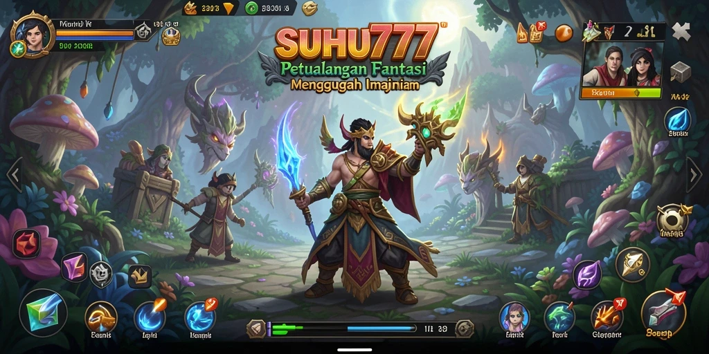 Tampilan menarik gameplay SUHU777 dengan elemen RPG yang kaya dan mendalam.