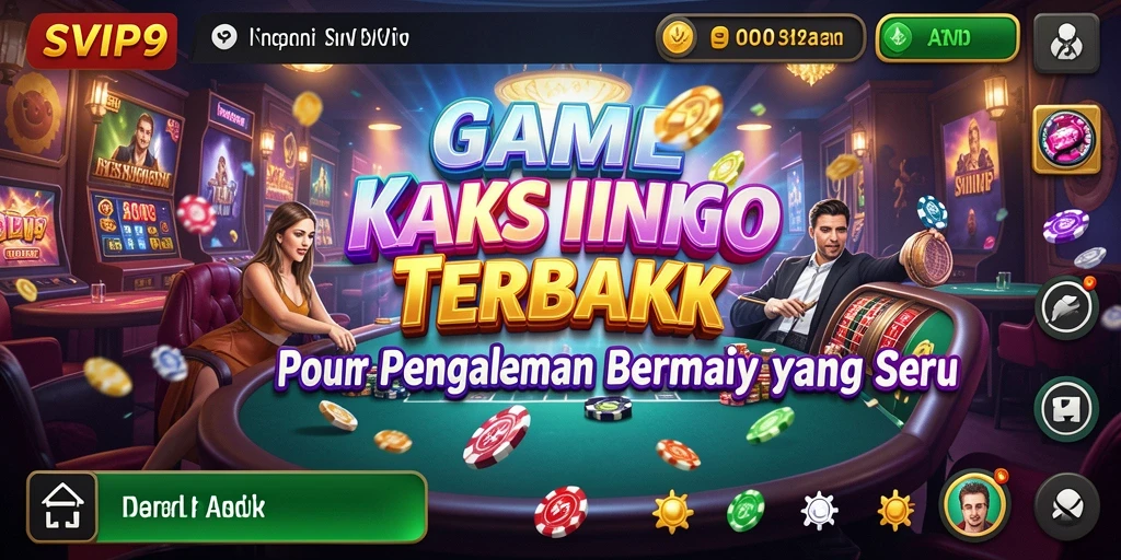 Screenshot gameplay SVIP9 yang menampilkan suasana kasino yang seru.