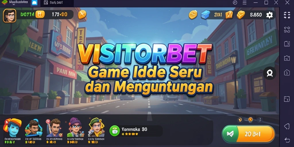 Tampilan gameplay VISITORBET yang menarik dan penuh warna.