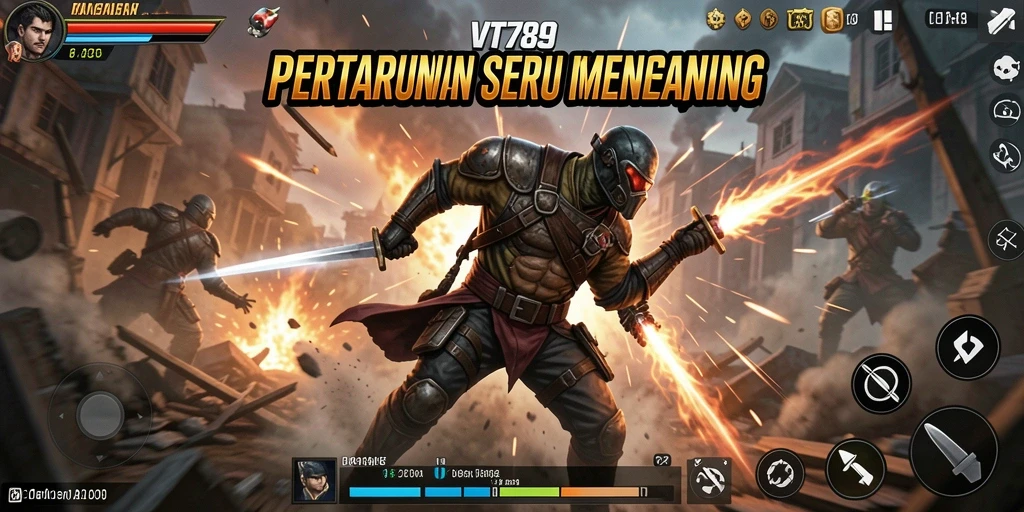 Screenshot gameplay VT789 menampilkan pertarungan seru dan mengesankan.